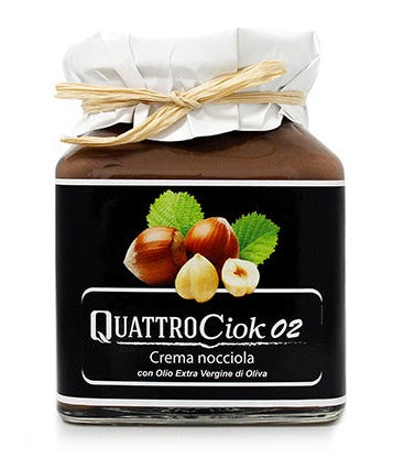 QuattroCiok Crema nocciola con Olio Extra Vergine di Oliva 320g