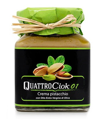 QuattroCiok Crema Pistacchio con Olio Extra Vergine di Oliva