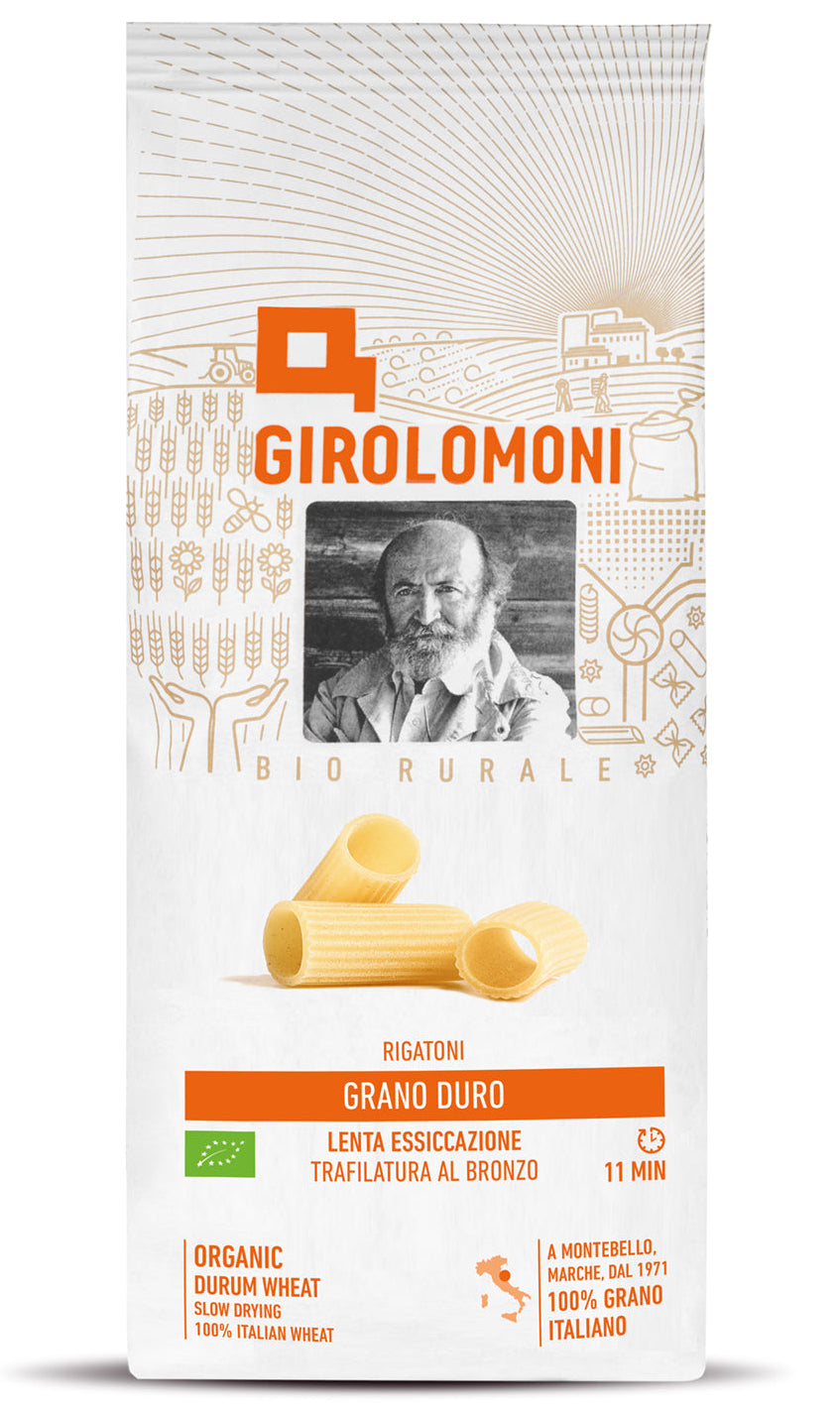 Pasta Girolomoni Grano Duro Rigatoni EKO, 500g – Itigo