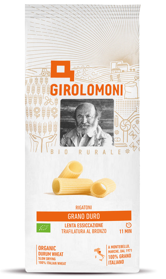 Pasta Girolomoni Grano Duro Rigatoni EKO, 500g