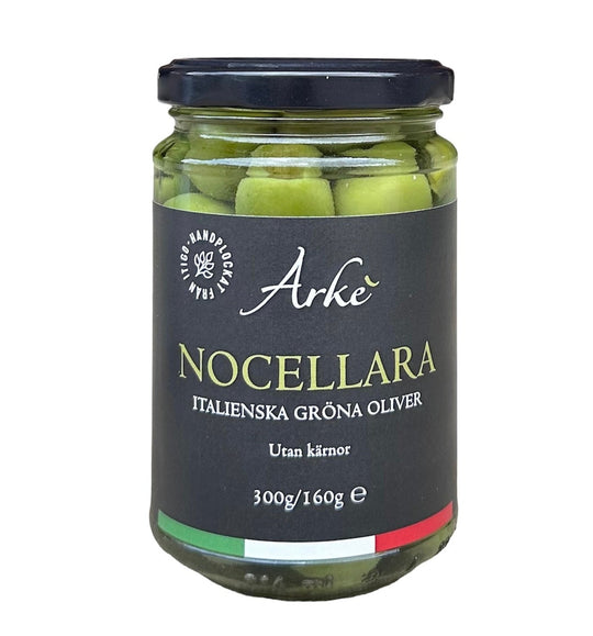 Nocellara del Belice Oliver UTAN Kärna, Arké, 300g