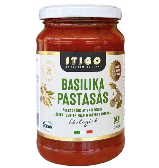 Pastasås Basilika ITIGO 350g, KRAV & EKO