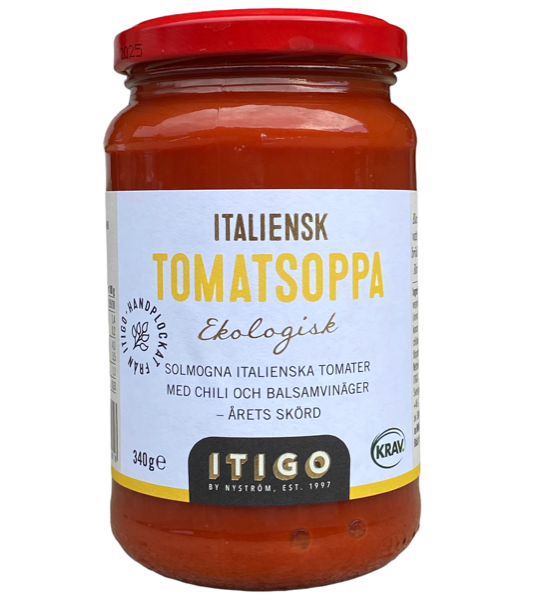 Italiensk Tomatsoppa ITIGO 350g, KRAV & EKO
