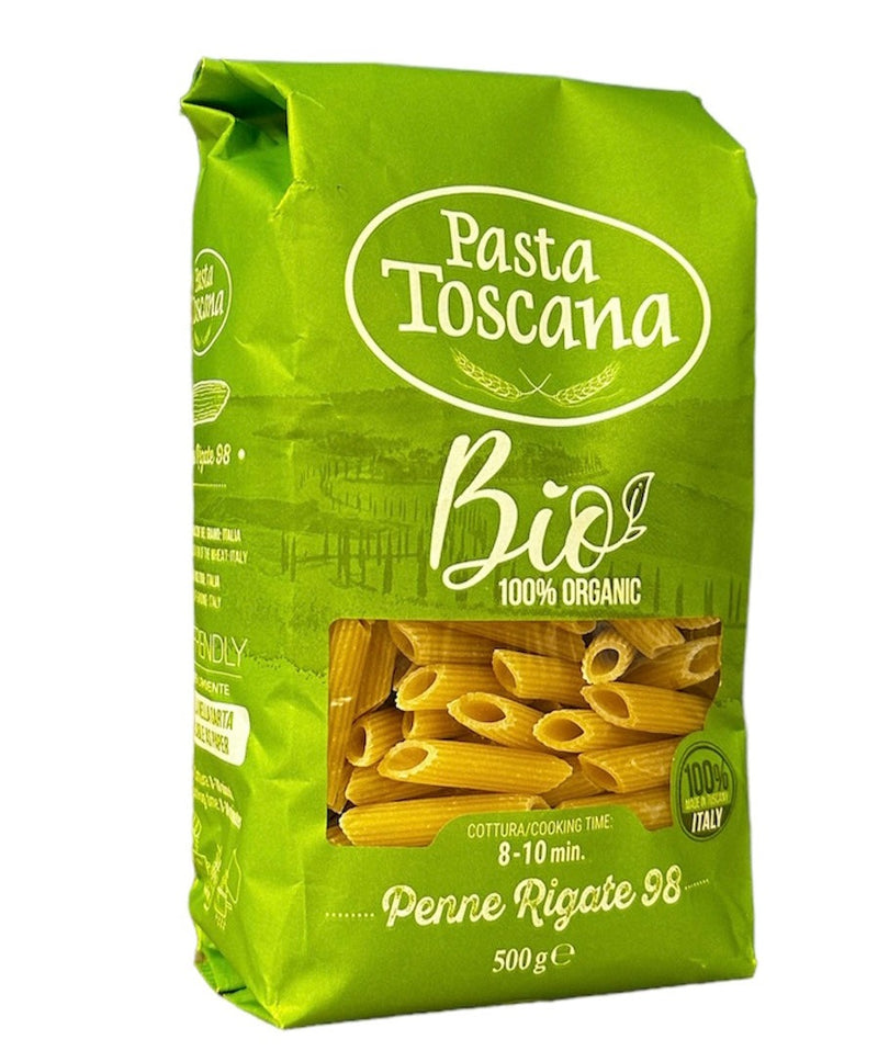 Pasta Toscana Penne Rigate EKO, 500g.