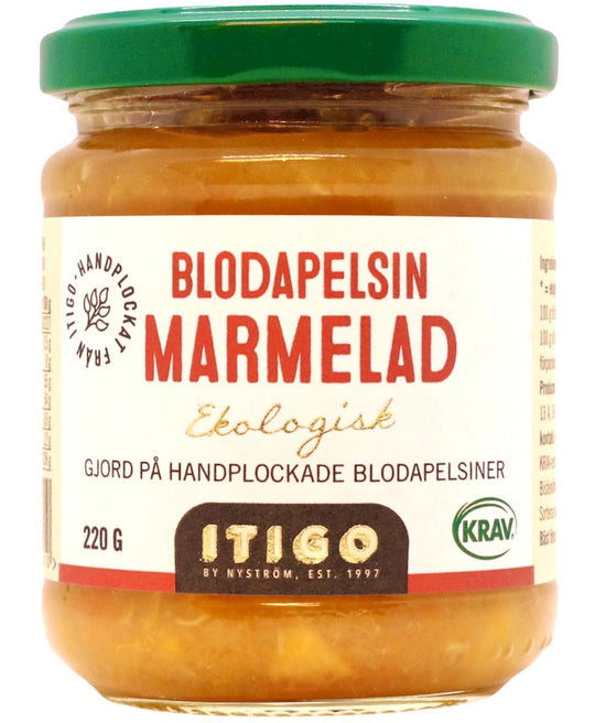 Blodapelsinmarmelad ITIGO 220g, EKO & KRAV