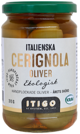 Cerignola Oliver ITIGO 310g, KRAV & EKO