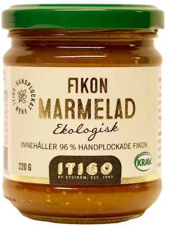 Fikonmarmelad, ITIGO 220g, EKO & KRAV