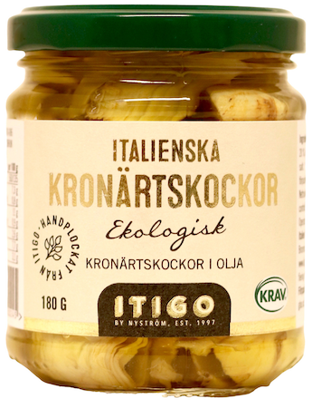 Kronärtskockor ITIGO 180g, KRAV & EKO
