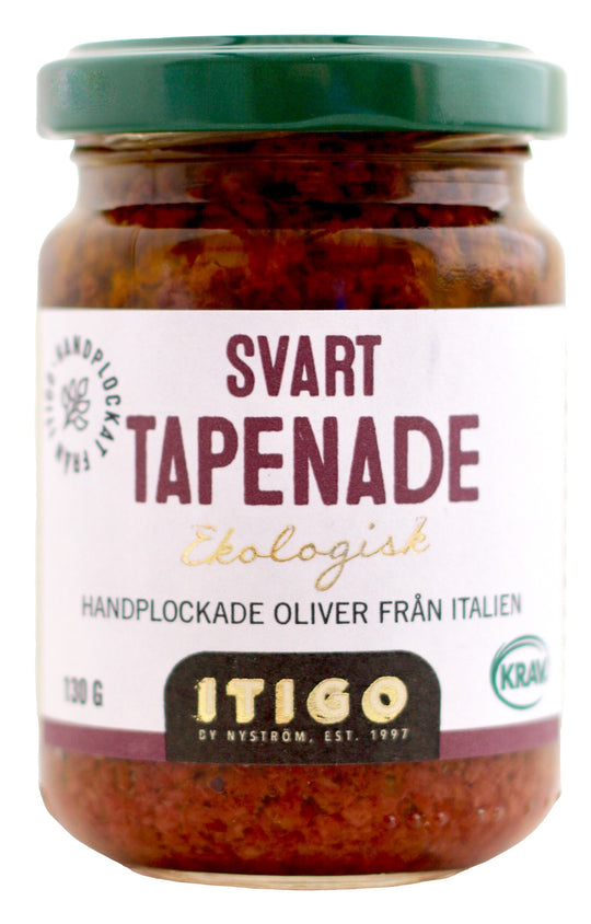 Svart Tapenade ITIGO 130g, EKO & KRAV