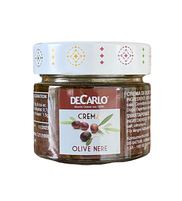 Crema di Olive Nere, DeCarlo, 130g