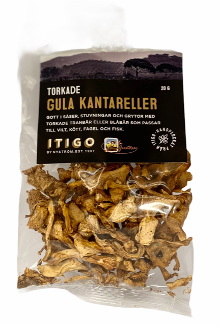 ITIGO's Torkade Gula Kantareller, 20g